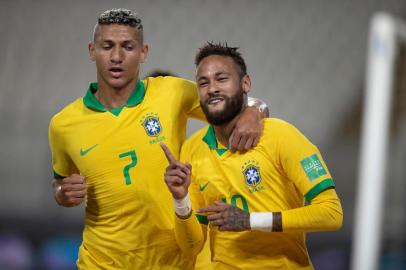  Peru x Brasil em Lima pela segunda rodada das Eliminatórias da Copa de 2022. Lucas Figueiredo/CBFIndexador: Lucas Figueiredo/CBF<!-- NICAID(14615751) -->