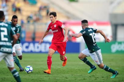  SÃO PAULO, SP, BRASIL, 21-04-2018. Inter é derrotado pelo Palmeiras no Pacaembu.Time de Odair Hellmann levou 1 a 0 no primeiro jogo fora de casa no campeonato. (RICARDO DUARTE/INTERNACIONAL)Indexador: RICARDO DUARTE<!-- NICAID(13515209) -->