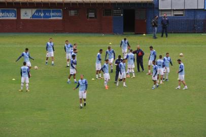  CAXIAS DO SUL, RS, BRASIL, 04/10/2020 - Ser Caxias e São Luiz se enfrentam as 15 horas do domingo, no estádio Francisco Stédile, o Centenário. Jogo válido pela quarta rodada da série D, do Brasileirão. (Marcelo Casagrande/Agência RBS)<!-- NICAID(14608680) -->