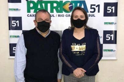 Nelson DArrigo e Andreia Garbin, pré-candidatos a prefeito e vice de Caxias do Sul pelo Patriota<!-- NICAID(14585618) -->