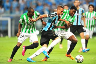  PORTO ALEGRE,BRASIL,RS - 25/02/2014 - Libertadores, Grêmio x Atlético Nacional na Arena.(FOTO:CARLOS MACEDO/AGÊNCIA RBS)<!-- NICAID(10265329) -->