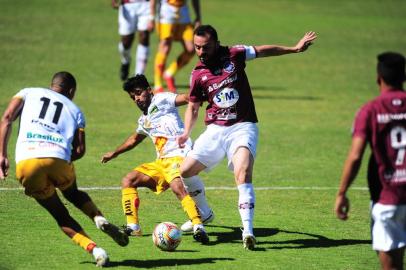  CAXIAS DO SUL, RS, BRASIL, 18/10/2020. Caxias x Novorizontino, jogo válido pela sétima rodada do Campeonato Brasileiro 2020, Grupo 8. Jogo realizado no estádio Centenário. (Porthus Junior/Agência RBS)<!-- NICAID(14619637) -->