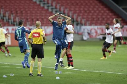  PORTO ALEGRE, RS, BRASIL, 25/10/2020-Inter x Flamengo: jogo válido pela 18ª rodada do Brasileirão.  Foto: Isadora Neumann / Agencia RBS<!-- NICAID(14625789) -->