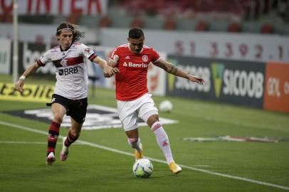  PORTO ALEGRE, RS, BRASIL, 25/10/2020-Inter x Flamengo: jogo válido pela 18ª rodada do Brasileirão.  Foto: Isadora Neumann / Agencia RBS<!-- NICAID(14625784) -->