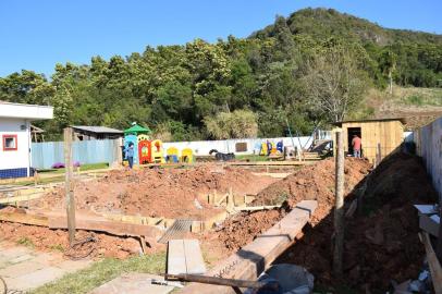 Escola Municipal de Educação Infantil Jacob Jaeger, de Nova Petrópolis, terá três novas salas. Previsão de conclusão é final do ano. <!-- NICAID(14626403) -->