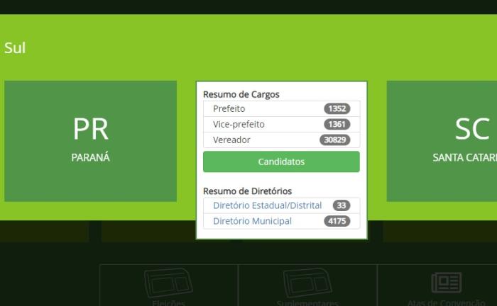 Reprodução GZH / Portal Divulgação de Candidaturas e Contas Eleitorais