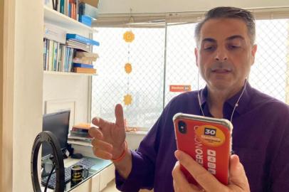 Marcelo Slaviero, candidato do Novo à prefeitura de Caxias do Sul, durante entrevista por telefone para a Gaúcha Serra nesta quinta-feira (29).<!-- NICAID(14629033) -->