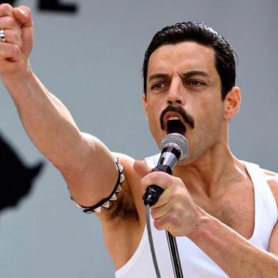 Rami Malek como Freddie Mercury em Bohemian Rapsody, filme<!-- NICAID(13755182) -->