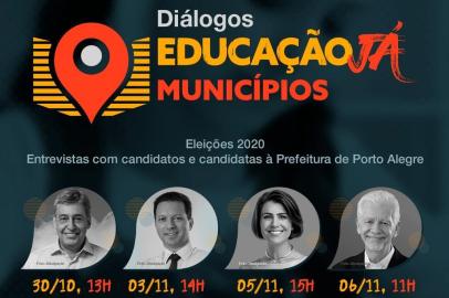 Em Porto Alegre, o Todos Pela Educação e GZH firmaram uma parceria para promover sabatinas com os candidatos mais bem colocados nas pesquisas eleitorais. A partir do levantamento de intenção de votos Ibope/RBS TV, de 5 de outubro, foram convidados Manuela D¿Ávila (PCdoB), que apareceu na lidernaça com 24%; José Fortunati (PTB), com 14%; Sebastião Melo (MDB), com 11%; e Nelson Marchesan (PSDB), com 9%. <!-- NICAID(14629538) -->