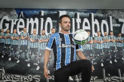  PORTO ALEGRE, RS, BRASIL - 30.10.2020 - Entrevista de Falcão, novo jogador do Grêmio de futebol 7. (Foto: Isadora Neumann/Agencia RBS)Indexador: ISADORA NEUMANN<!-- NICAID(14630930) -->