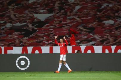  PORTO ALEGRE, RS, BRASIL - 03.11.2020 - O Inter recebe o Atlético-GO, no Beira-Rio, em Porto Alegre, pelo jogo de volta das oitavas de final da Copa do Brasil. (Foto: Jefferson Botega/Agencia RBS)Indexador: Jeff Botega<!-- NICAID(14634262) -->