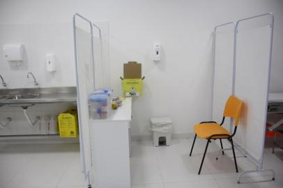 Espaço para vacinação no Hospital Conceição. Testes da vacina da Janssen contra covid-19 começam nesta quinta-feira (5)<!-- NICAID(14635603) -->