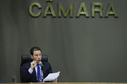  PORTO ALEGRE, RS, BRASIL - 06.11.2020 - pRefeito Nelson Marchezan presta esclarecimentos à Comissão Processante na Câmara Municipal a respeito do processo de impeachment que rola na Casa. (Foto: Isadora Neumann/Agencia RBS)Indexador: ISADORA NEUMANN<!-- NICAID(14636930) -->