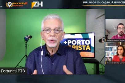 O candidato José Fortunati (PTB) foi o quarto e último entrevistado dos Diálogos Educação Já Municípios em Porto Alegre, um evento realizado por GZH em parceria com o Todos Pela Educação. Questionado pela colunista Rosane de Oliveira e pelo repórter Guilherme Justino, Fortunati falou sobre o planejamento de ações para a volta às aulas presenciais, apresentou propostas para a primeira infância, abordou a necessidade de expansão de vagas em creches e comentou planos para melhorar a alfabetização e os indicadores de aprendizagem dos alunos da rede municipal da Capital.<!-- NICAID(14637067) -->