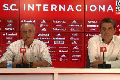 Presidente do Inter, Marcelo Medeiros, concede entrevista coletiva e confirma a saída do Eduardo Coudet<!-- NICAID(14638717) -->