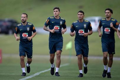  Primeiro treino da Seleção Brasileira na Granja Comary antes da partida contra a Venezuela. Lucas Figueiredo/CBFIndexador: Lucas Figueiredo/CBF<!-- NICAID(14638819) -->