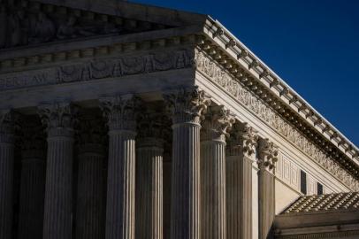 WASHINGTON, DC - NOVEMBER 10: The outside Supreme Court of the United States is seen as it begins hearing arguments from California v. Texas about the legality of the Affordable Care Act on November 10, 2020 in Washington, DC. Today is the first time that the Court is hearing a case with all three of President Donald Trumps appointments; Associate Justices Neil Gorsuch, Bret Kavanaugh, and Amy Coney Barrett. California v. Texas is the Republicans latest effort to dismantle the Affordable Care Act after repeated efforts to repeal the Act through the legislative process.   Samuel Corum/Getty Images/AFP<!-- NICAID(14639983) -->