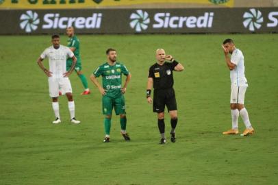  Cuiabá-MT recebe, na Arena Pantanal, o Grêmio-RS pela ida das quartas de final da Copa do Brasil. Fotógrafo: AssCom Dourado<!-- NICAID(14640673) -->