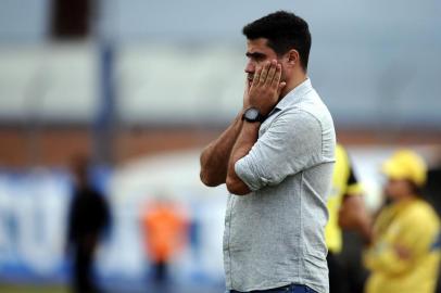  BENTO GONÇALVES, RS, BRASIL (09/02/2019)Jogo entre Esportivo e Ser Caxias pela última rodada da primeira fase do Campeonato Gaúcho no Estádio Montanha dos Vinhedos em Bento Gonçalves. (Antonio Valiente/Agência RBS)<!-- NICAID(14413443) -->