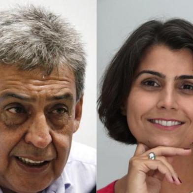  Colagem: Sebastião Melo (MDB) e Manuela DÁvila (PCdoB).<!-- NICAID(14645346) -->