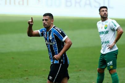  PORTO ALEGRE, RS, BRASIL - 18.11.2020 - O Grêmio recebe o Cuiabá, na Arena, pelo jogo de volta das quartas de final da Copa do Brasil. (Foto: Marco Favero/Agencia RBS)Indexador: Felix Zucco<!-- NICAID(14646851) -->