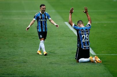  PORTO ALEGRE, RS, BRASIL - 18.11.2020 - O Grêmio recebe o Cuiabá, na Arena, pelo jogo de volta das quartas de final da Copa do Brasil. (Foto: Marco Favero/Agencia RBS)Indexador: Felix Zucco<!-- NICAID(14646919) -->