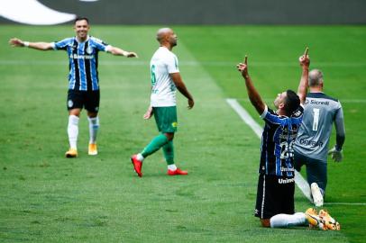  PORTO ALEGRE, RS, BRASIL - 18.11.2020 - O Grêmio recebe o Cuiabá, na Arena, pelo jogo de volta das quartas de final da Copa do Brasil. (Foto: Marco Favero/Agencia RBS)Indexador: Felix Zucco<!-- NICAID(14646917) -->