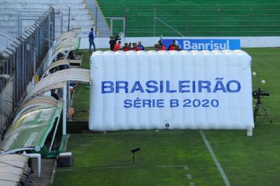  CAXIAS DO SUL, RS, BRASIL, 01/11/2020 -Juventude e Guarani, válido pela 19ª rodada do Campeonato Brasileiro da Série B. O jogo começa às 18h15min, no estádio Alfredo Jaconi, em Caxias do Sul. (Marcelo Casagrande/Agência RBS)<!-- NICAID(14631655) -->