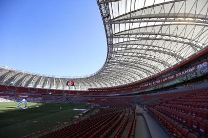  PORTO ALEGRE, RS, BRASIL - 22.11.2020  - O Inter recebe o Fluminense, no Beira-Rio, em jogo válido pela 22ª rodada do Brasileirão. (Foto: Lauro Alves/Agencia RBS<!-- NICAID(14650069) -->