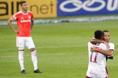  PORTO ALEGRE, RS, BRASIL - 22.11.2020 - O Inter recebe o Fluminense, no Beira-Rio, em jogo válido pela 22ª rodada do Brasileirão. (Foto: Lauro Alves/Agencia RBSIndexador: Fernando Gomes<!-- NICAID(14650227) -->