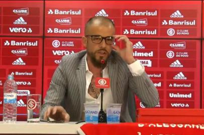  Coletiva de Dalessandro, jogador do internacional. Foto: Internacional / Youtube / Reprodução