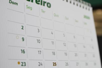 Calendário (fevereiro de 2020).<!-- NICAID(14406036) -->