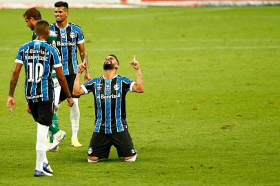  PORTO ALEGRE, RS, BRASIL - 30.11.2020 - O Grêmio recebe, na Arena em Porto Alegre, o Goiás pelo jogo atrasado da 4ª rodada do Brasileirão. (Foto: Marco Favero/Agencia RBS)Indexador: Felix Zucco<!-- NICAID(14657201) -->