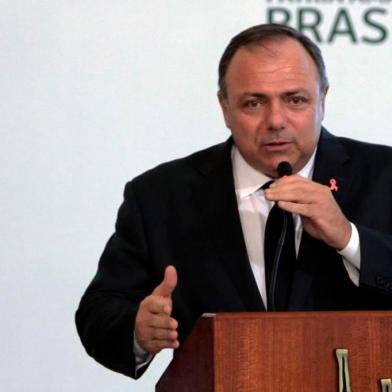 O ministro da Saúde, Eduardo Pazuello, participa do lançamento do Programa Genomas Brasil no Palácio do Planalto<!-- NICAID(14658674) -->