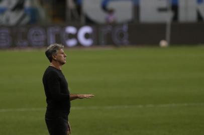  PORTO ALEGRE, RS, BRASIL - 03.12.2020 - O Grêmio recebe o Guaraní-PAR nesta quinta-feira (3), na Arena, em jogo válido pela volta das oitavas de final da Libertadores. (Foto: Mateus Bruxel/Agencia RBS)<!-- NICAID(14660316) -->