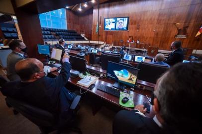 Sessão híbrida da Assembleia Legislativa