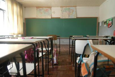 *** Sala de aula - RRigon ***Foto para matéria sobre educação. Na foto sala de aula da Escola Municipal de Ensino Fundamental Ítalo João Balen, no bairro Cruzeiro.<!-- NICAID(49542) -->