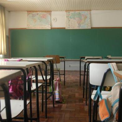 *** Sala de aula - RRigon ***Foto para matéria sobre educação. Na foto sala de aula da Escola Municipal de Ensino Fundamental Ítalo João Balen, no bairro Cruzeiro.<!-- NICAID(49542) -->