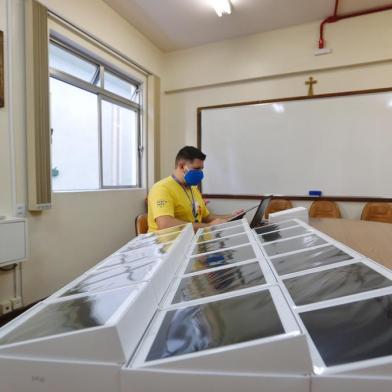  PORTO ALEGRE, RS, BRASIL, 15/12/2020- Preparativos das escolas para 2021. Na foto- Colégio Santa Inês  Foto:Lauro Alves  /   Agencia RBS<!-- NICAID(14669015) -->