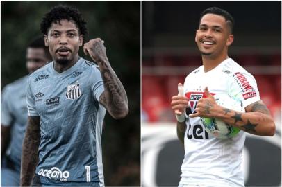 Marinho e Luciano, ex-Grêmio e hoje em Santos e São Paulo