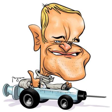  Caricatura de Rubens Barrichello, ex-piloto brasileiro de Fórmula 1, feita por Gilmar Fraga para ilustrar a seção Frases da Semana, publicada na superedição de Zero Hora de 19 e 20 de dezembro de 2020 - VERSÃO ONLINE<!-- NICAID(14672353) -->