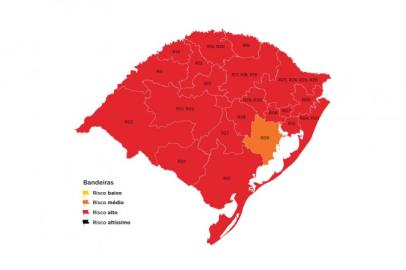 Mapa preliminar do distanciamento controlado