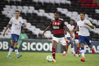 Meia Gerson, do Flamengo, durante partida com o Bahia pelo Brasileirão<!-- NICAID(14673553) -->