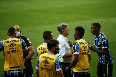  PORTO ALEGRE, RS, BRASIL - 23.12.2020 - O Grêmio recebe o São Paulo nesta quarta-feira (23), na Arena, em jogo válido pela ida das semifinais da Copa do Brasil. (Foto: Félix Zucco/Agencia RBS)<!-- NICAID(14676447) -->