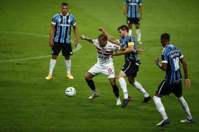  PORTO ALEGRE, RS, BRASIL - 23.12.2020 - O Grêmio recebe o São Paulo nesta quarta-feira (23), na Arena, em jogo válido pela ida das semifinais da Copa do Brasil. (Foto: Félix Zucco/Agencia RBS)<!-- NICAID(14676497) -->