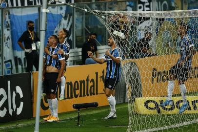  PORTO ALEGRE, RS, BRASIL - 23.12.2020 - O Grêmio recebe o São Paulo nesta quarta-feira (23), na Arena, em jogo válido pela ida das semifinais da Copa do Brasil. (Foto: Félix Zucco/Agencia RBS)<!-- NICAID(14676503) -->