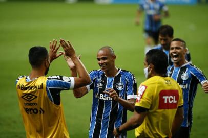  PORTO ALEGRE, RS, BRASIL, 27/12/2020- Grêmio x Atlético-GO: jogo da 27ª rodada do Brasileirão que ocorre na Arena. Foto: Félix Zucco / Agencia RBS<!-- NICAID(14677668) -->