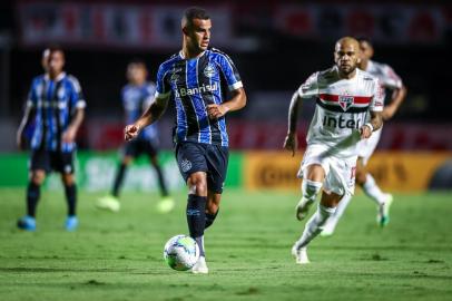 Gremio x Sao PauloRS - FUTEBOL/COPA DO BRASIL 2020 /GREMIO X SAO PAULO - ESPORTES - Lance da partida entre Gremio e Sao Paulo disputada na noite desta quarta-feira, no Estádio do Morumbi, em Sao Paulo, valida pela Copa do Brasil 2020. FOTO: LUCAS UEBEL/GREMIO FBPAEditoria: SPOLocal: Sao PauloIndexador: Lucas UebelSecao: futebolFonte: Gremio.netFotógrafo: Gremio x Sao Paulo<!-- NICAID(14680783) -->