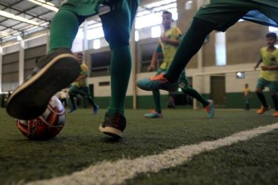  CAXIAS DO SUL, RS, BRASIL, 25/11/2019Projeto virando o jogo realizado pelo Clube do Juventude no Centro de Treinamento.(Lucas Amorelli/Agência RBS)<!-- NICAID(14336962) -->