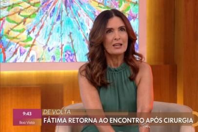 Fátima Bernardes volta ao Encontro após tratamento de câncer de útero<!-- NICAID(14682634) -->